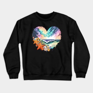 Beauty of marine life and let the waves, ocean, Big wave, blue, sea, surf, surfer, water Crewneck Sweatshirt